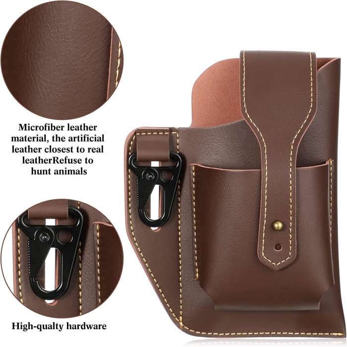 Retro Belt Waist Fashionable Bag (Brown)